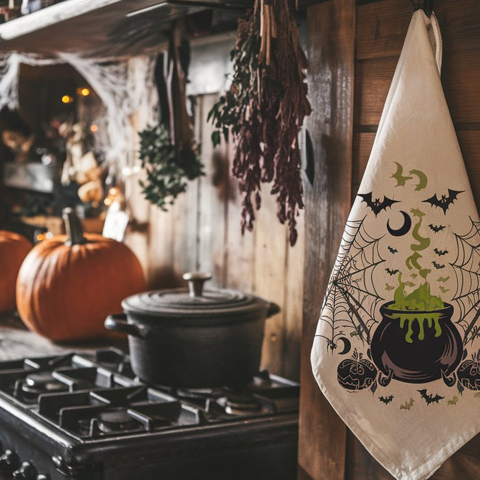 Trick or Treat! Halloween Inspired Flour Sack Tea Towel Ideas