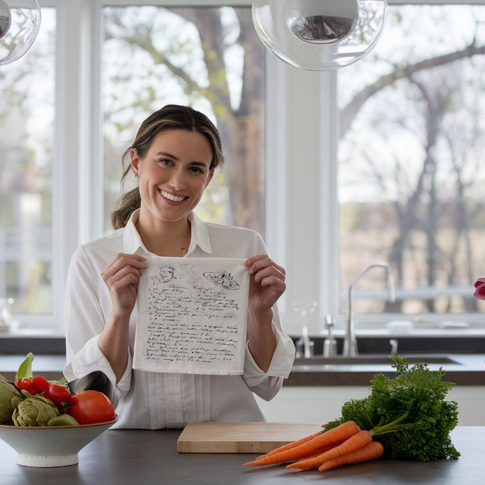 How to Print Handwritten Recipes on Tea Towels at Home?