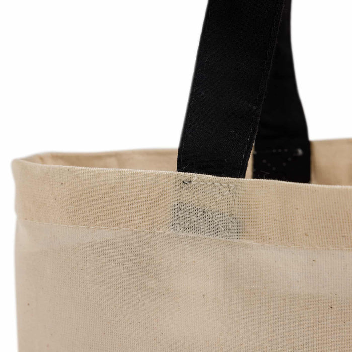 Wholesale 100% Cotton Tote Bags with Color Handles - Durable, Eco-Friendly, and Stylish