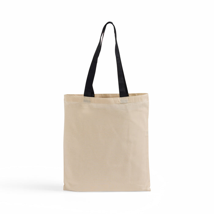 Wholesale 100% Cotton Tote Bags with Color Handles - Durable, Eco-Friendly, and Stylish