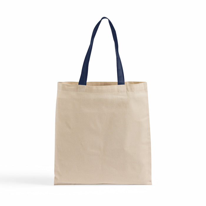 Wholesale 100% Cotton Tote Bags with Color Handles - Durable, Eco-Friendly, and Stylish