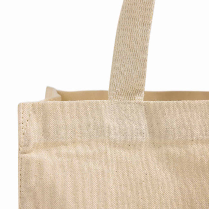 Market Canvas Tote Bag with Gusset - Premium Shopper & Grocery Tote Bag