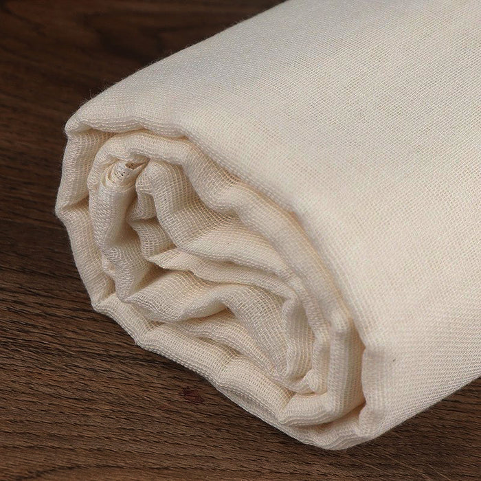 90 Wide Muslin Fabric Dyed Off White, by the yard