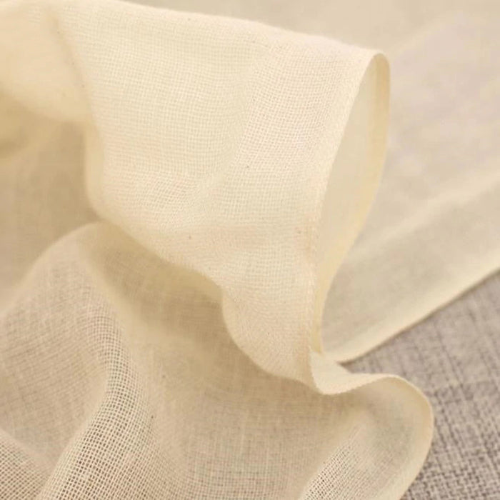 210cm Wide White Cotton Gauze Mesh Fabric Cheese Cloth Butter