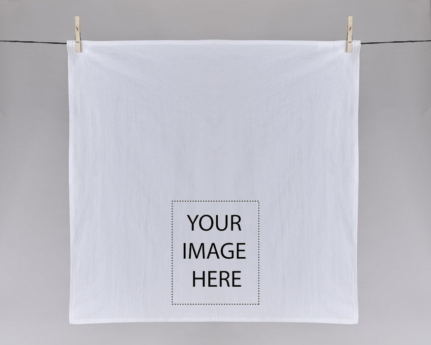 Bulk Tea Towels - 50 Pack 100% Cotton Wholesale Tea Towels - Bulk White  Kitchen Towels - Easy to Customize, Personalize and Print - 27x27 (White  
